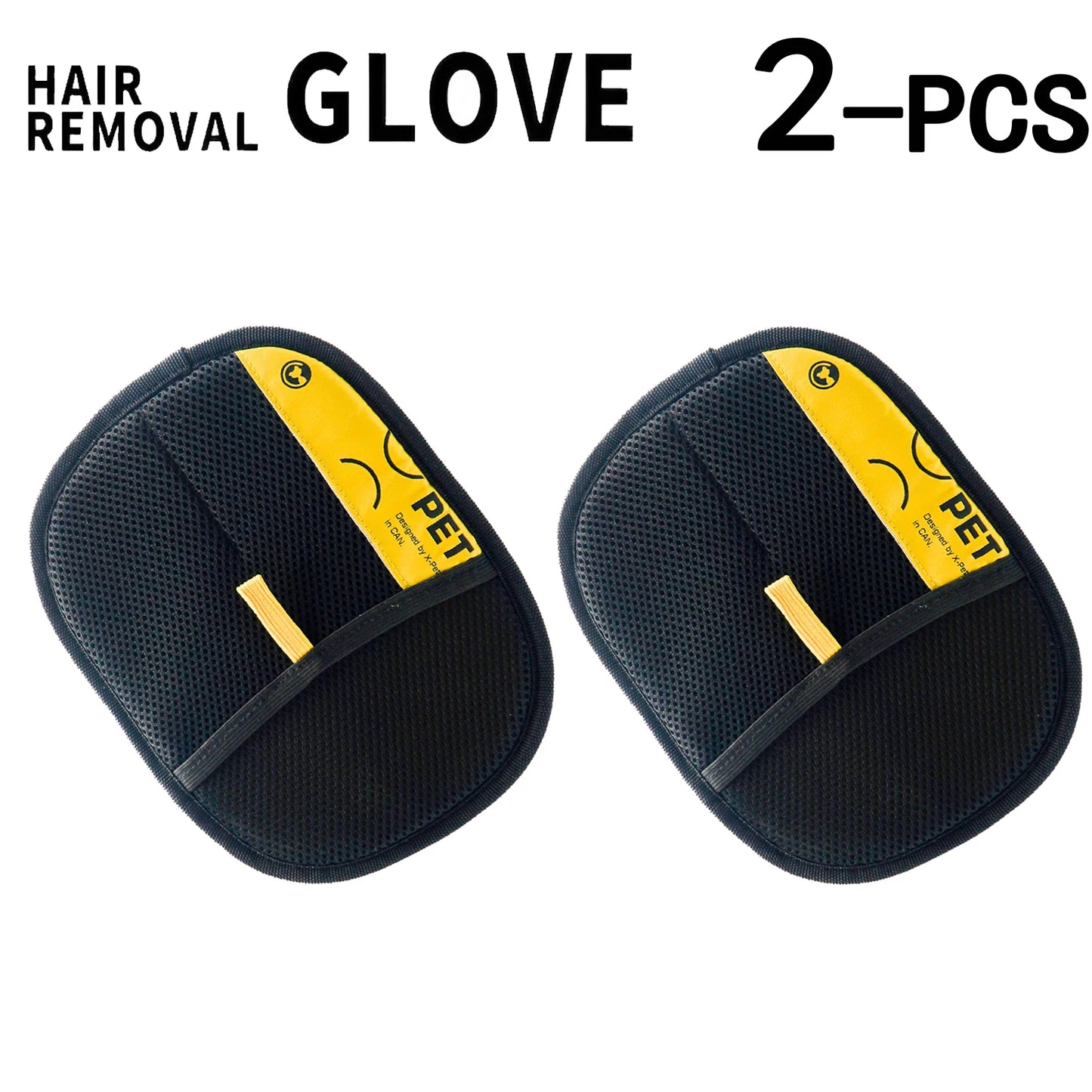 Electrostatic Pet Hair Remover Gloves for Cats and Dogs - Reusable Washable Grooming Gloves with 2-in-1 Lint Roller Brush - Safe and Non-Toxic