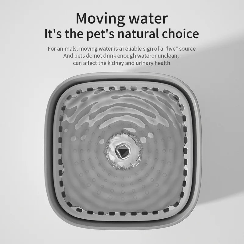 3L Automatic Cat Water Fountain with Recirculation Filter and Large Capacity, USB Electric Silent Water Dispenser