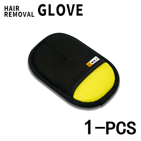 Electrostatic Pet Hair Remover Gloves for Cats and Dogs - Reusable Washable Grooming Gloves with 2-in-1 Lint Roller Brush - Safe and Non-Toxic