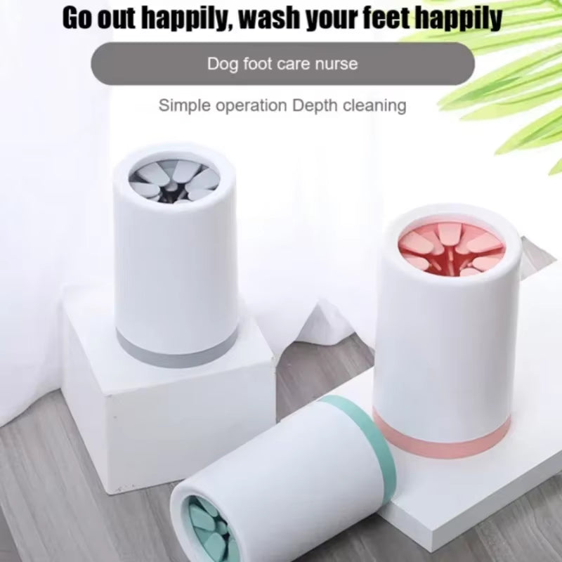 Automatic Pet Foot Cleaning Cup - Silicone Paw Washer for Cats and Dogs