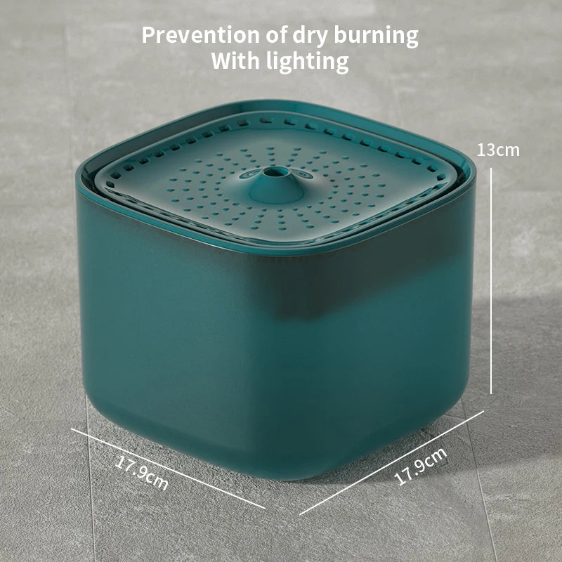 3L Automatic Cat Water Fountain with Recirculation Filter and Large Capacity, USB Electric Silent Water Dispenser