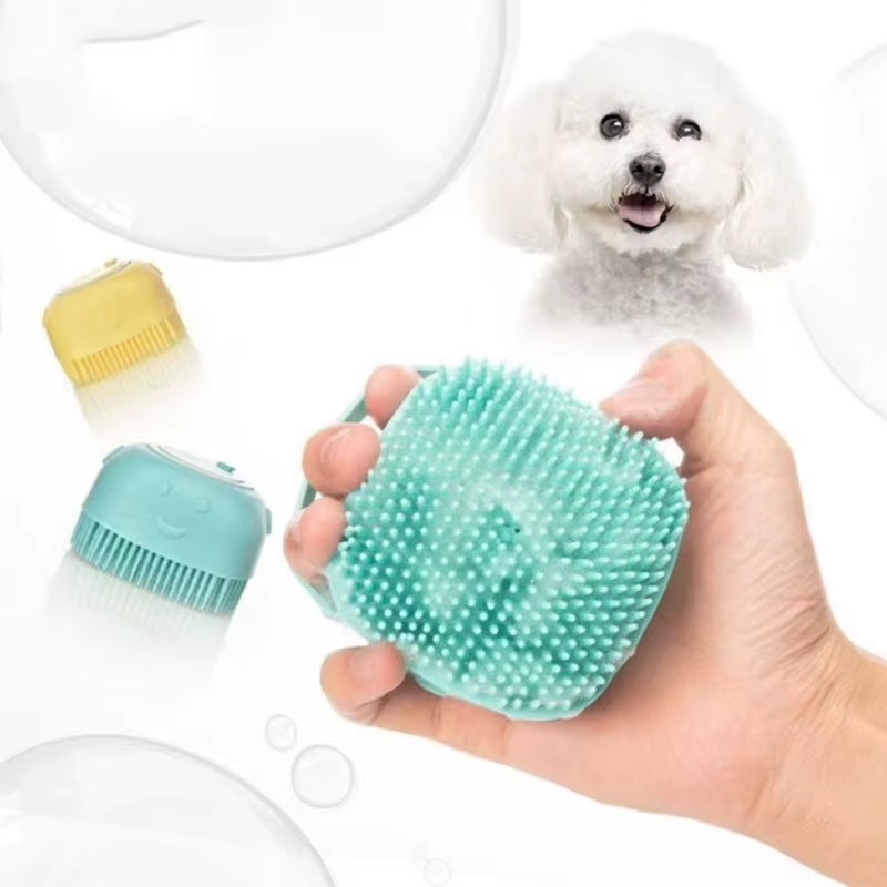 Bathroom Puppy Big Dog Cat Bath Massage Gloves Brush Soft Safety Silicone Pet Accessories for Dogs Cats Tools Mascotas Products
