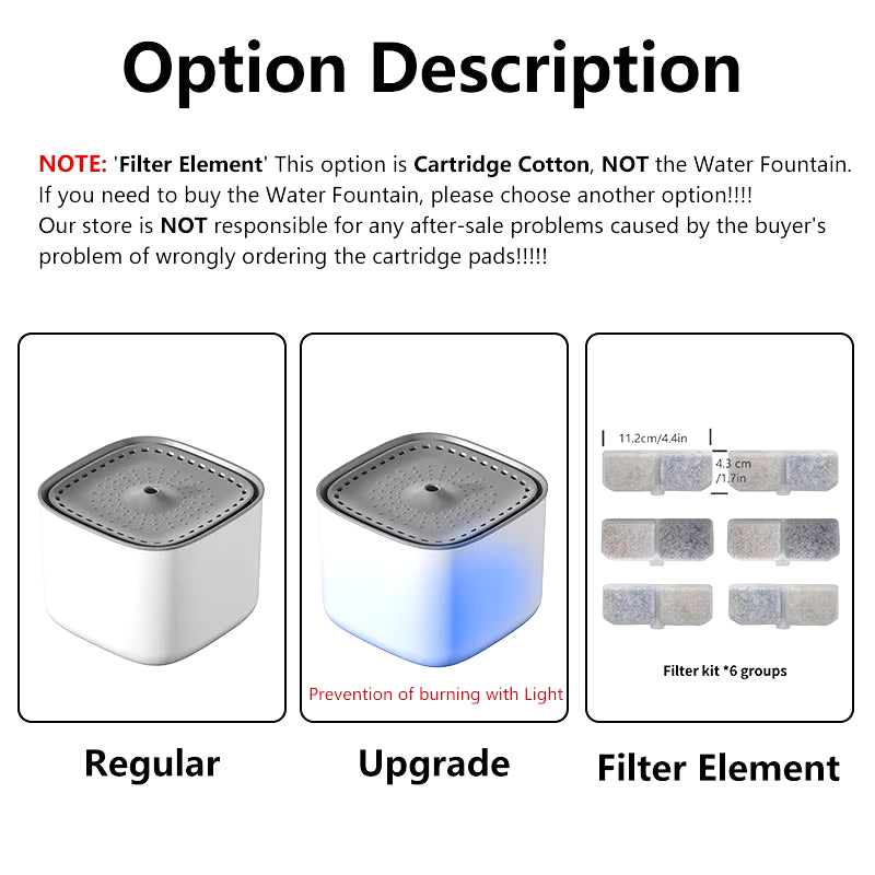 3L Automatic Cat Water Fountain with Recirculation Filter and Large Capacity, USB Electric Silent Water Dispenser