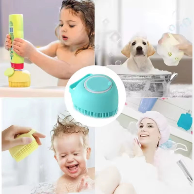 Bathroom Puppy Big Dog Cat Bath Massage Gloves Brush Soft Safety Silicone Pet Accessories for Dogs Cats Tools Mascotas Products