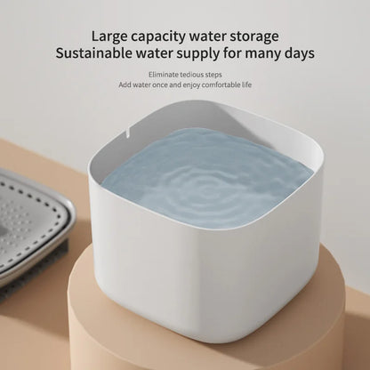3L Automatic Cat Water Fountain with Recirculation Filter and Large Capacity, USB Electric Silent Water Dispenser