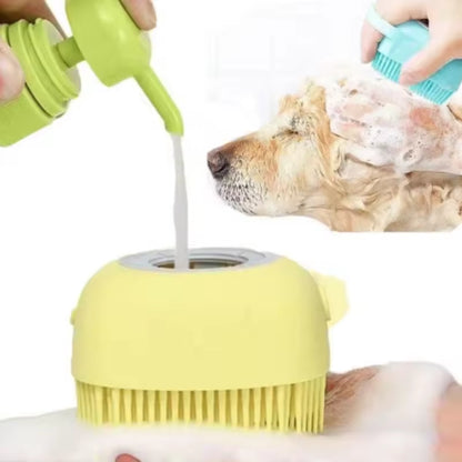Bathroom Puppy Big Dog Cat Bath Massage Gloves Brush Soft Safety Silicone Pet Accessories for Dogs Cats Tools Mascotas Products